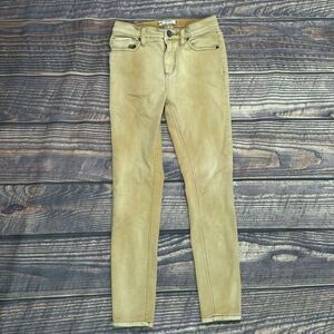 Free People Great Height Cropped Skinny Jeans Camel Color Women's Size 25‎